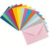 50pcs Mixed Color Mini Envelope Set | Glue Seal | 10.01×7.01 Cm | Multi-Functional Gift Card/Business Card Envelopes for School