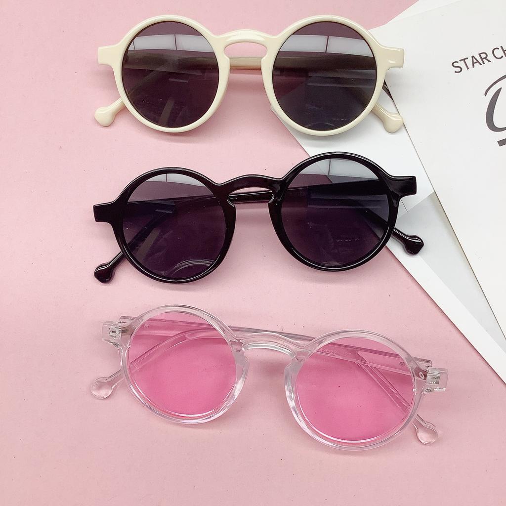 Retro Children'S Sunglasses Fashion Sunglasses Boys Show Baby Sunscreen Sunshade Children'S Glasses Simple Trend