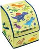 Skater Dinosaur School Backpack Storage Case with Dividers and Lid Cover for Organizing SRBX1-A