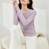 Quality Casual Fashion New Autumn Versatile Design Long Sleeve Top Bottom Shirt