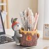 Cartoon Animal Ornaments Room Decor Decorative Makeup Brush Holder Pencil Stand Container  Student