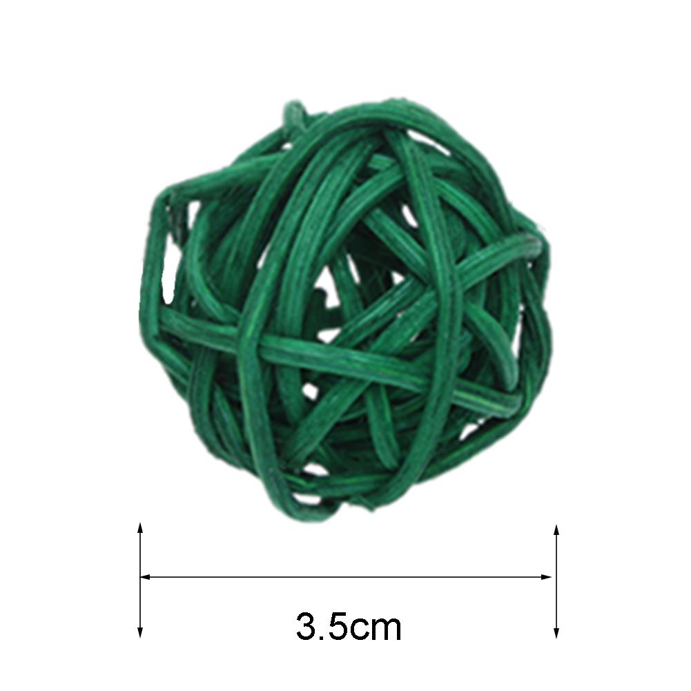 Parrot Rattan Ball Toys Bird Chewing Grind Toys Birdcage Decor Funny Pet Supplies Cage Accessories Bird Playing Bauble