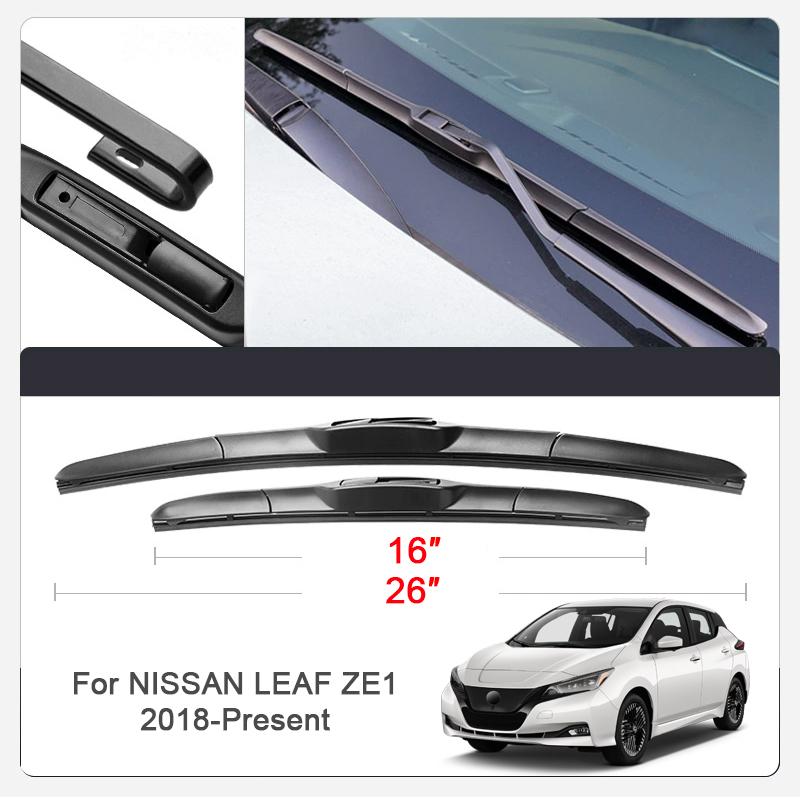 2PCS Car Blade Windshield Rubber Wiper For NISSAN Altima ARIYA JUKE LEAF MARCH MICRA NOTE NV200 SENTRA VERSA Auto Accessories