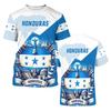 Honduras Flag T Shirts Mens Clothing Novelty 3D Parrot Short Sleeved T-shirt Casual Tops Honduras Jersey Unisex Women Clothes