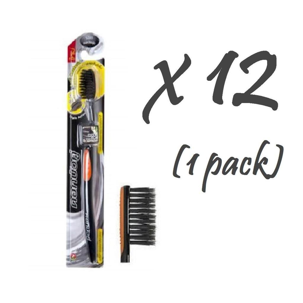 Dok Bua Ku Bamboo Charcoal Toothbrush, Soft, Organic