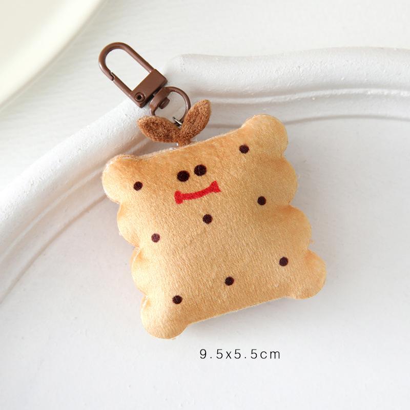 Creative Soft Stuffed Burger Animal Capybara Plush Doll Key Chain Toy Cartoon Bag Car Pendant Toast Keyring