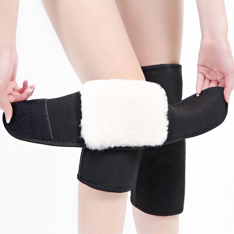 Thickened Wool Knee Warmers for Autumn Winter Cold Protection Unisex Elderly Knee Warmth for Cycling