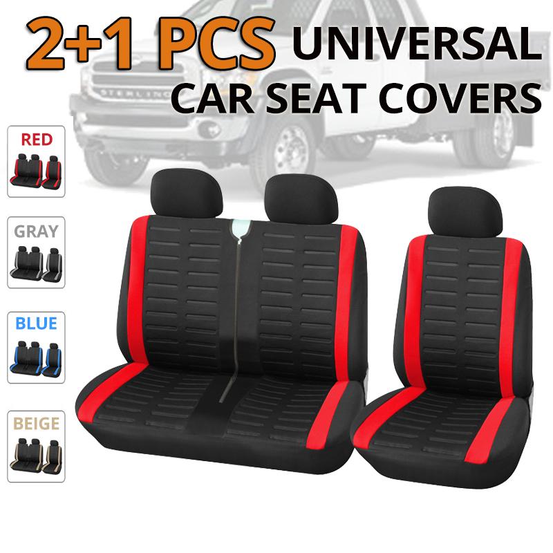 1+2 Koltuk Kılıfları Transporter/Van için Araba Koltuk Kılıfı 2+1 Araba Koltuğu için Evrensel Uyumlu İç Aksesuarlar Araba Koruyucu Kılıf