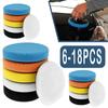 6Pcs Car Sponge Buffing Pad 5.5 Inch Washable Imitation Wool Buffing Wheel Polishing Wheel Wax Pads for Car Detailing Cleaning