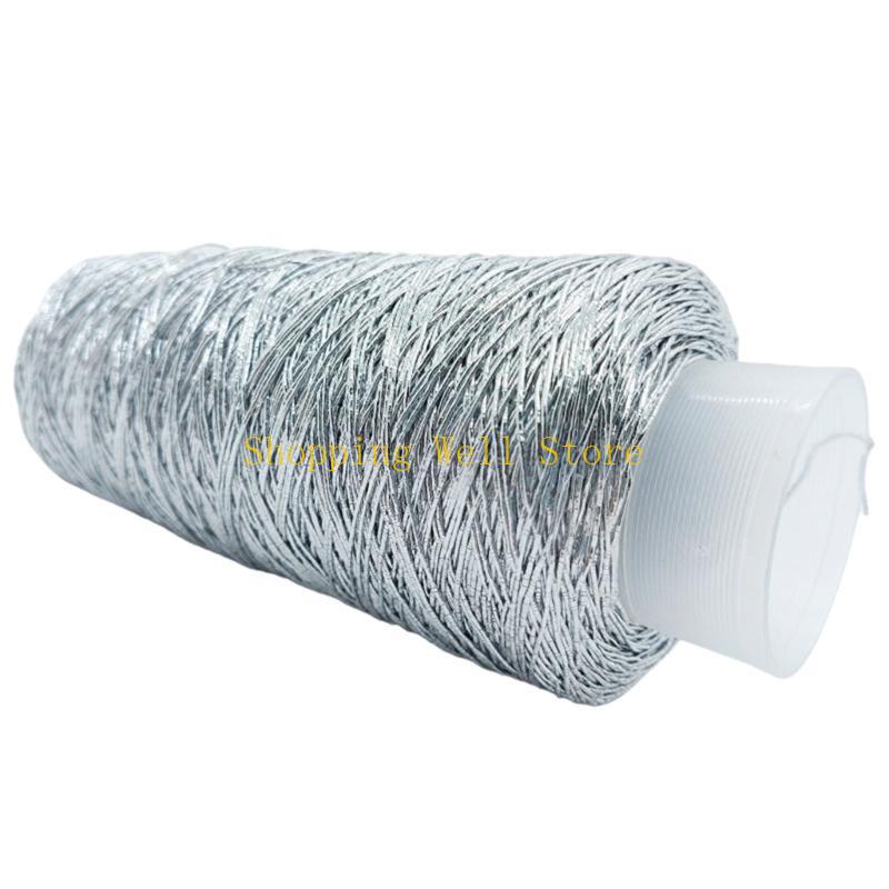 

KX4B Sparkling Metallic Yarn Crochet Knitting Thread Yarn, Polyester Thread 200g/Roll