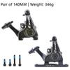 ZOOM DB700 Road Bike Brakes Mechanical Caliper Racing Bicycle Pushes Disc Brake Caliper Piston Line Pull For Rotor 140/160MM