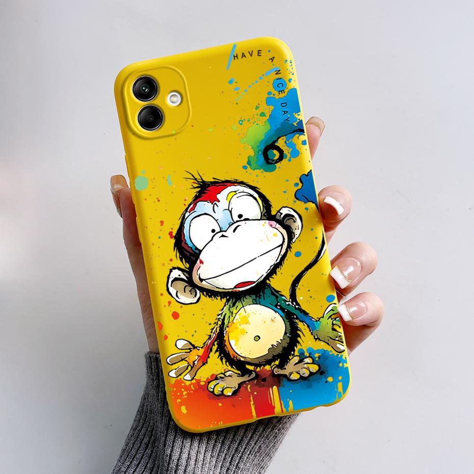 For Samsung Galaxy A04 A04E A04S Phone Case Stylish Painted Protection TPU Silicone Back Cover For Samsung A 04 E S Bumper Shell