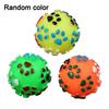 Dog Ball Chew Toy Squeaky Textured Chew Toy Fetch Ball Puppy Teething Toy for Small To Large Dogs Teeth Cleaning Anxiety Relief