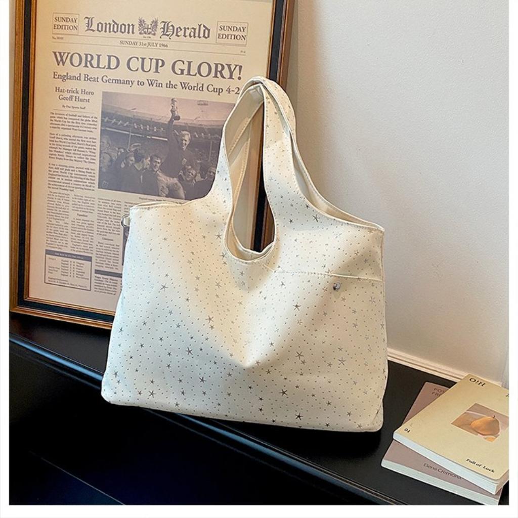 Tote Bag Women PU Single Shoulder Star Print Daily
