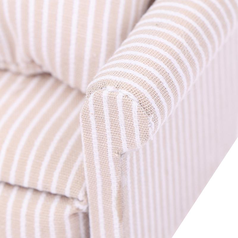 1:12 Mini Furniture Sofa With Pillow For Dollhouse Kids Pretend Play Diy Decor