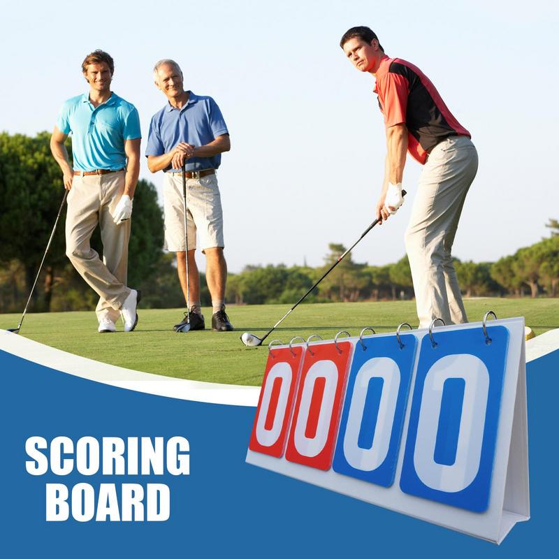Scoreboard Flipper Table Top Scoreboard Waterproof 4-Digital Portable Multi Sports Table Top Score Flipper Keeper for Badminton