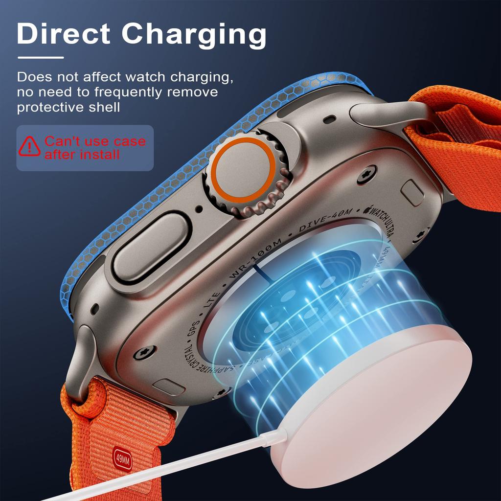 Tempered Glass For Watch Ultra 3 2 49mm Screen Protector Anti-Scratch HD Full Film Metal Bumper iWatch 49mm Accessorie