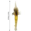 10PCS Durable Lifelike Shrimp Fishing Lures PVC Soft Shrimp Baits 9cm Fishing Lures Lake Fishing