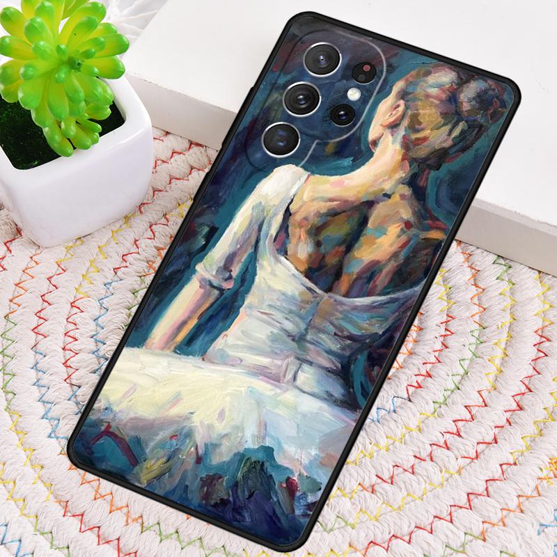 Ballet Ballerina Dancer soft Phone Case for Samsung Galaxy note 10 pro S26 Ultra S23 S24 FE S25 S21 S22 PLUS shockproof Cove
