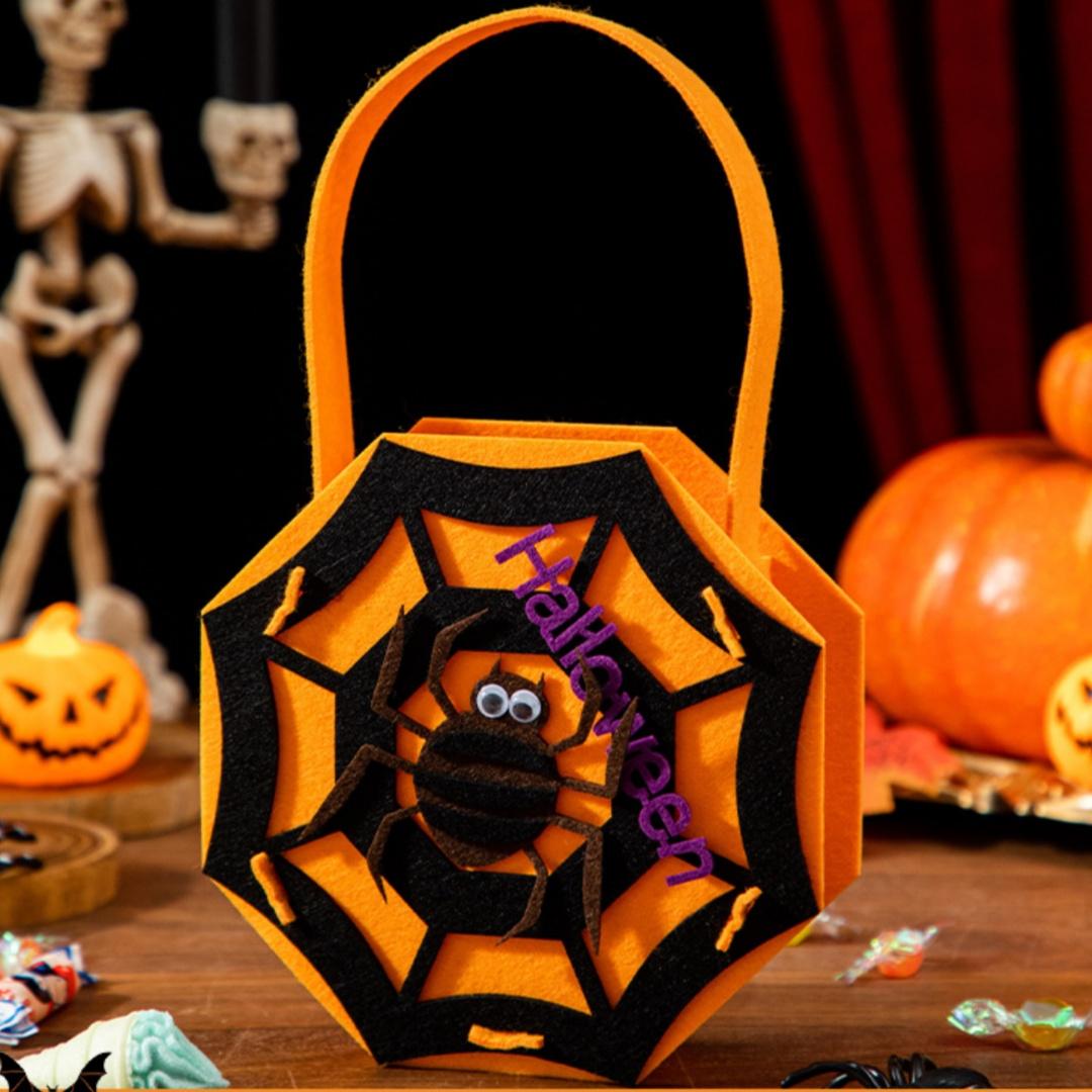 

Felt Gift Bag Decorative Kid S Tote Bag Halloween Candy Bag Reusable For Halloween Party Trick Or Treat Christmas Extra Large