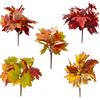 Artificial Maple Leaf Shrubs Simulation Fake Autumn Plants For Halloween Thanksgiving Home