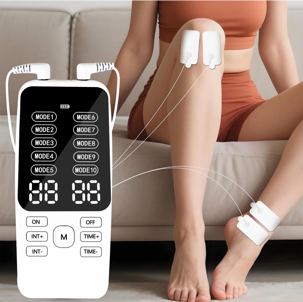 Dual Output Pulse Acupuncture Massager Patch for Cervical, Lumbar, and Back Therapy