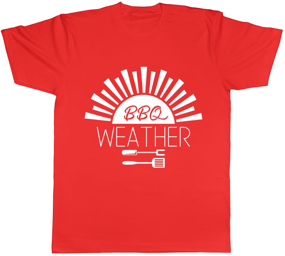 BBQ Weather Unisexs Unisexs Ladies TShirt Tee S