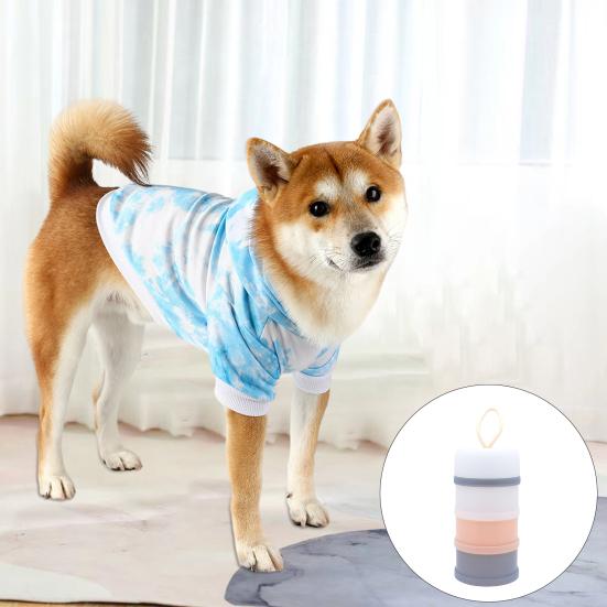 Tierfuttereimer 45691 Schicht Katzenfutterbehälter Tragbares Lanyard-Design Hund