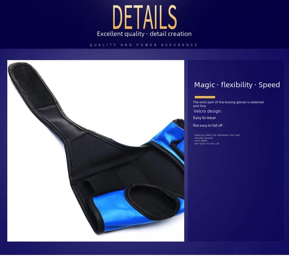 Sanda Mănuși de Antrenament Box MMA: Echipament Gros, Rezistent la Uzură pentru Competiție