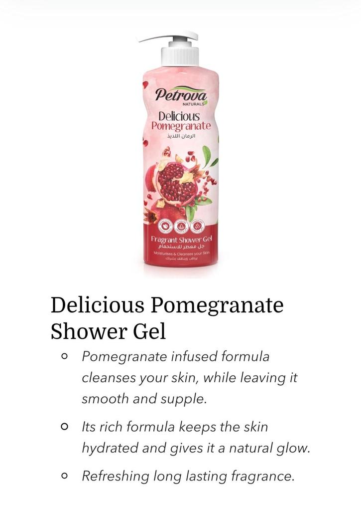 Organic Fragrance Shower Gels - Petrova Line - Moisturises and Cleanses your skin