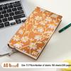 Fabric-Textured A6 Patterned Planner: Compact, Thickened Pocket Diary for Office and Business.