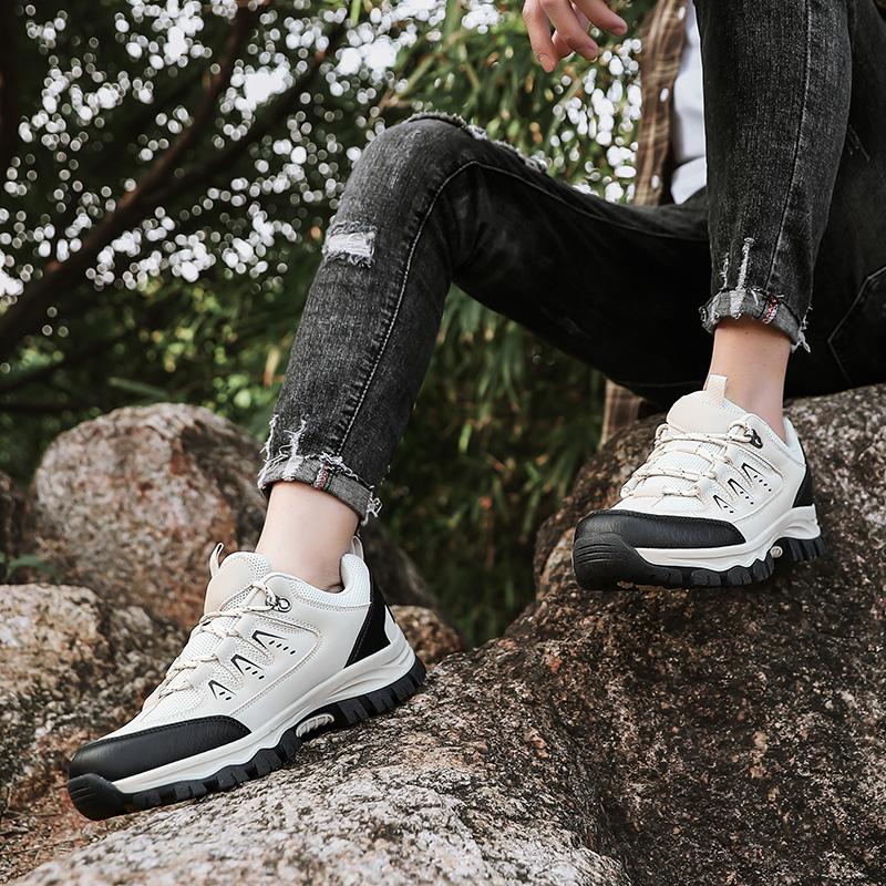 Men‘S Outdoor Hiking Shoes Tourist Trekking Sneakers Mountain Climbing Trail Jogging Shoes Wear-Resistant Trekking Walking