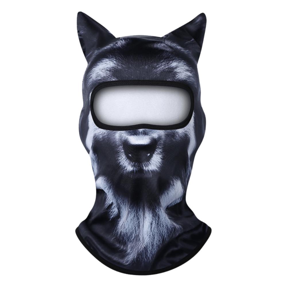 Cute Animal Ski Balaclava 3D Printing Full Face Hood Fun Balaclava Motocross