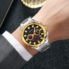 Skmei Fashion Multifunctional Quartz Watch for Men Calendar Luminous Luxury Stainless Steel Strap Mens Watches