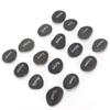 16Pcs Engraved Pebbles Black Matte Rune Divination Supplies with Engraved Lettering for Meditation