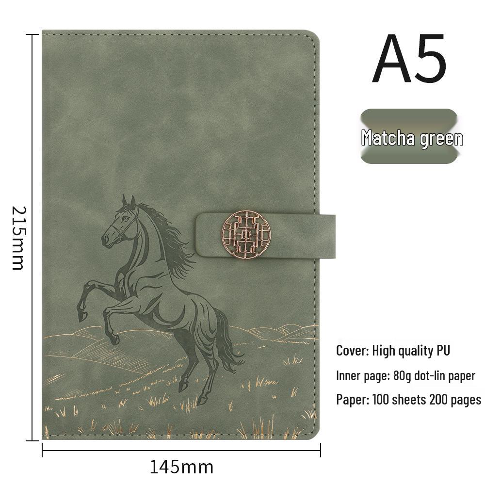 Year of the Horse Chinese Style Customizable Gift Set: A5 Notebook & Thermos Cup with Logo