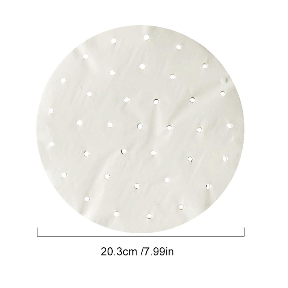 100Pcs New 4/5/6/7/8in Steamer Paper Disposable Round Buns Pastries Non-stick Paper Bread Bakery Paper Kitchen Cooking Tools