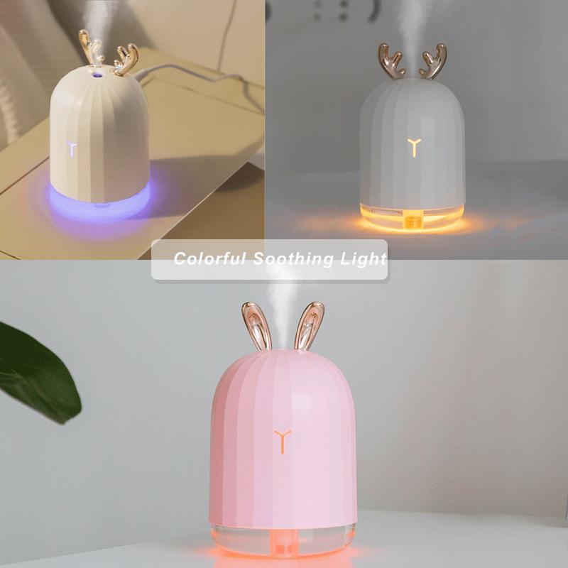 220ml Ultrazvukový zvlhčovač vzduchu Aroma Difuzér esenciálního oleje Pro domácí kancelář Auto Usb Fogger Mist Maker s LED noční lampou