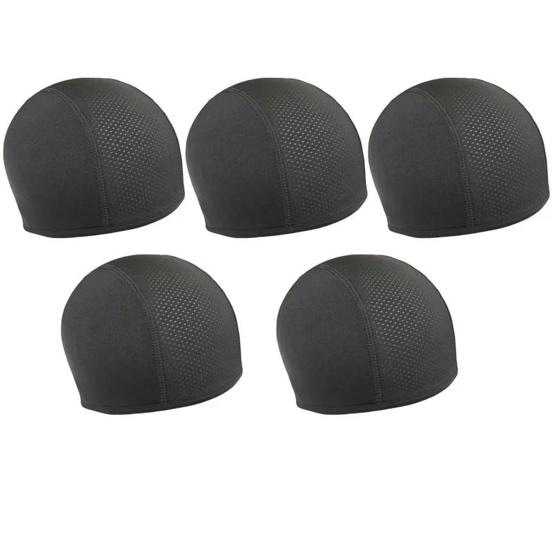 Motorcycle Cycling Cap Quick Dry Breathable Moisture Wicking Under Helmet Beanie Inner Lined Dome Sport Cap Motor Accessories