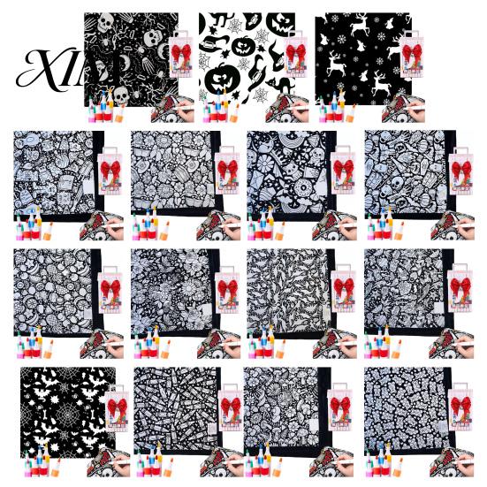 Soft Polyester Blanket for Painting DIY Coloring with 24 Markers, Color Your Own Blanket, 59" X Unique Birthday Gift Kids 45" Cozy Throw Sofa,