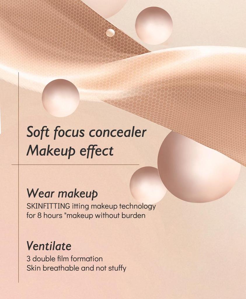 MAYCHEER Meixi'er Long-lasting Moisturizing Foundation Primer - Conceals, Durable, No Smudging