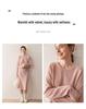 2025 Women's Cashmere Sweater - Round Neck, Osmanthus Stitch, Loose Fit, Curved Hem, Long Sleeve, Autumn/Winter Collection
