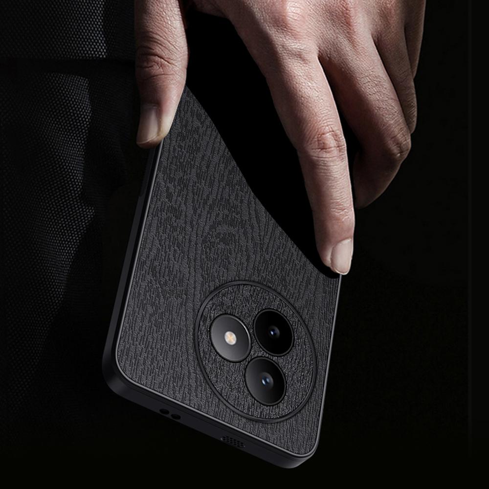For Xiaomi Redmi K80 Ultra 5G Case Wood Texture PU Leather Coated PC TPU Phone Cover
