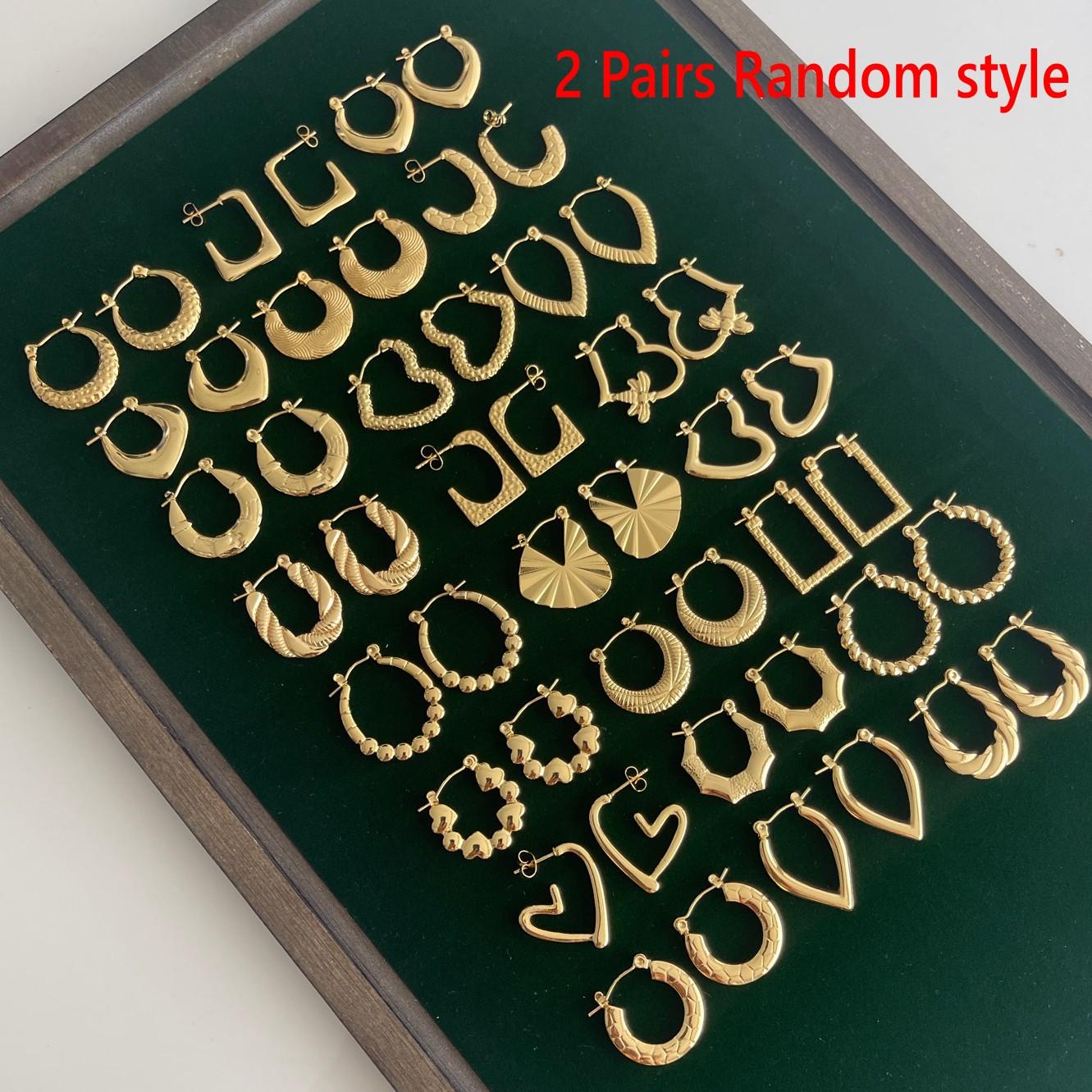 

Новинки Ювелирные изделия с покрытием из 18-каратного золота Массивные серьги-кольца из нержавеющей стали для женщин Подарки для вечеринок Ювелирные изделия-кольца-хагги