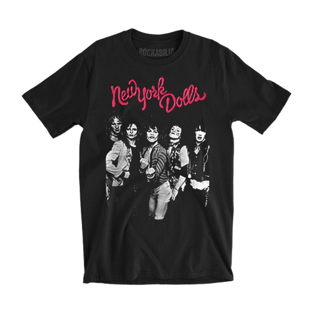Men s New York Dolls Trash Photo Slim Fit T-shirt XX-Large Black S