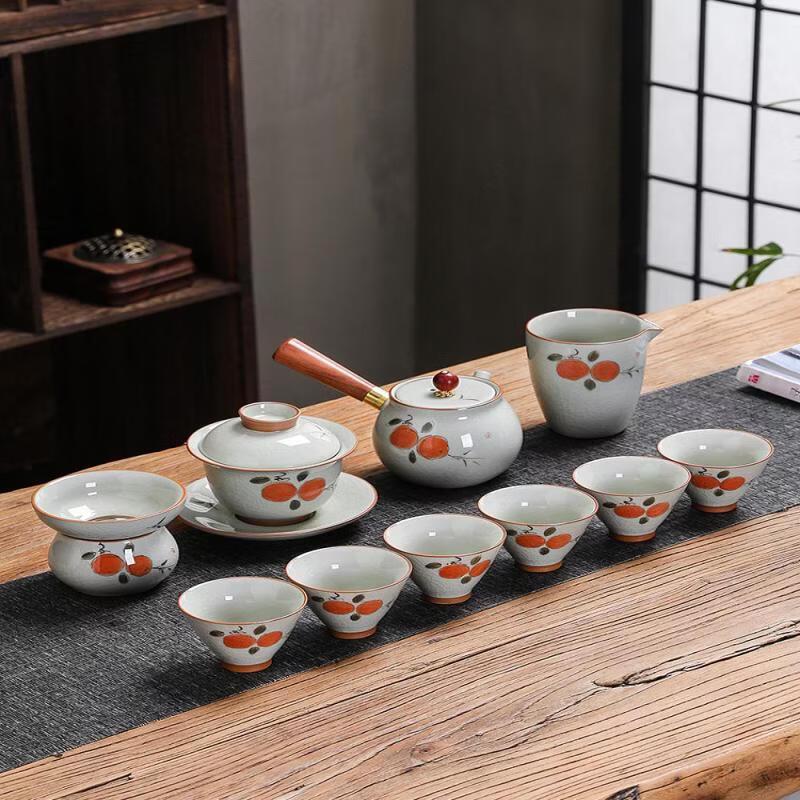 Chaxun Ge Kiln Gongfu 12-Piece Tea Set
