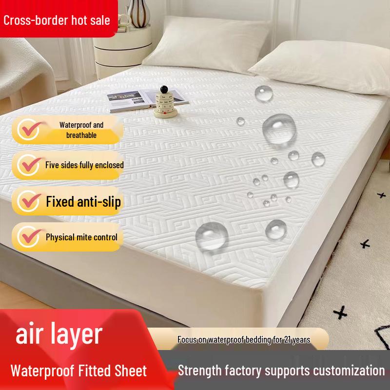 Waterproof Quilted Incontinence Mattress Cover with Anti-Mite Protection