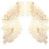 Water Soluble Lace Hollow Embroidery Shoulder Flower Doll Collar Lace Accessories Leaf Pattern Three-Dimensional Hollow Applique Fake Collar