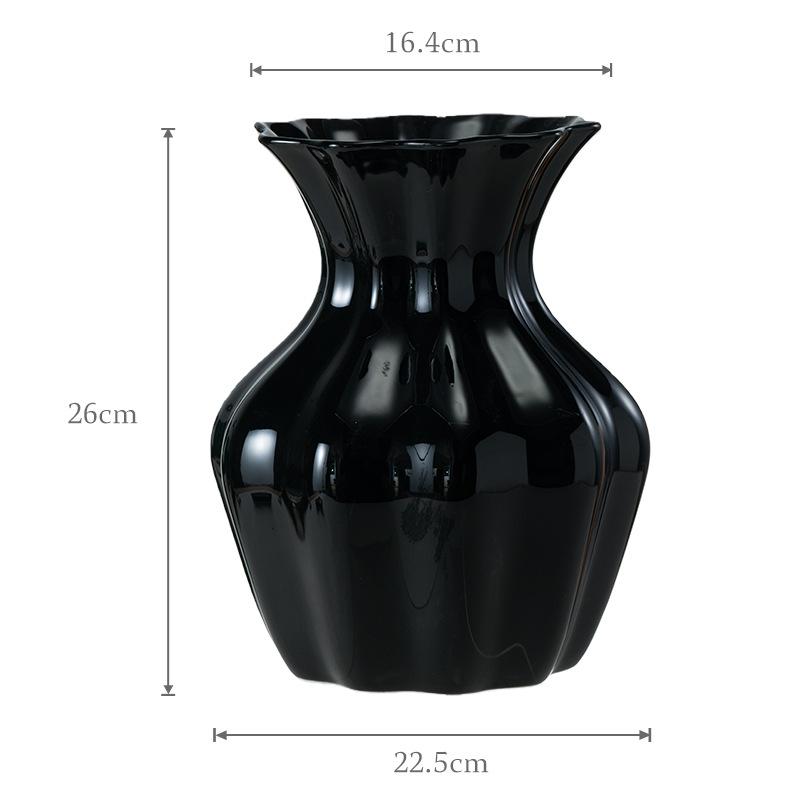 Modern Minimalist Irregular Ceramic Vase for Home Decoration and Dried Flowers