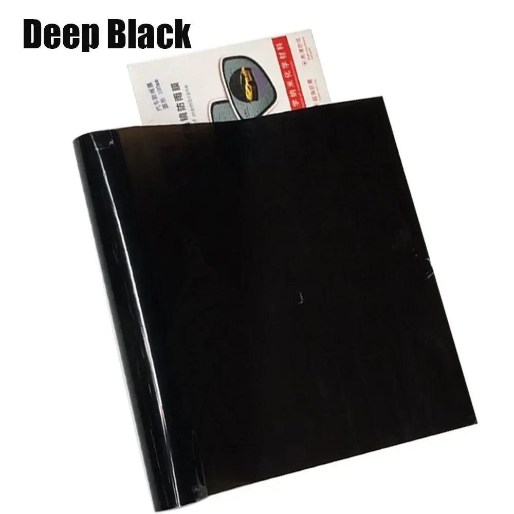 50x500cm Headlight Taillight Vinyl Wrap Smoke Black Transparent Film Light Film Foil Car Sticker Lamp Cover for Cars Accessories 20cmx200cm